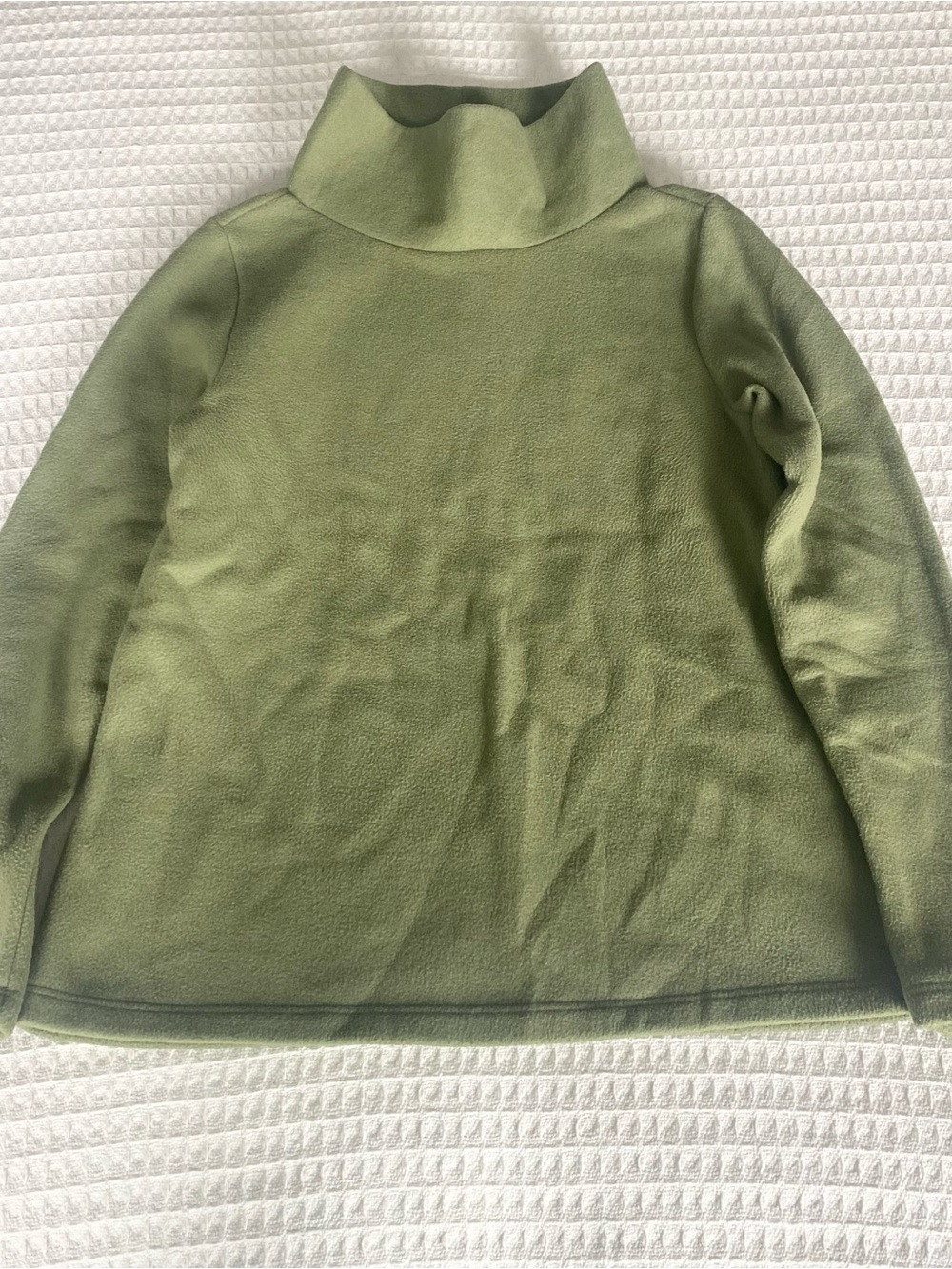 Dudley Stephens Olive Green Turtleneck Fleece Size Small